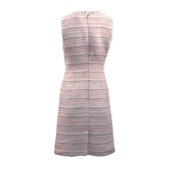 Karl Lagerfeld Paris Tweed V Neck Dress Size 6 - Picture 3 of 11